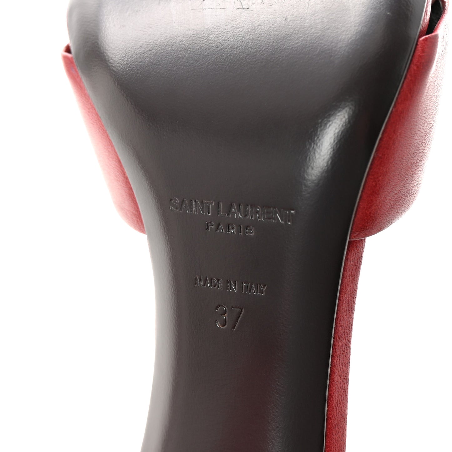 Lambskin Bianca Mules 37 Red