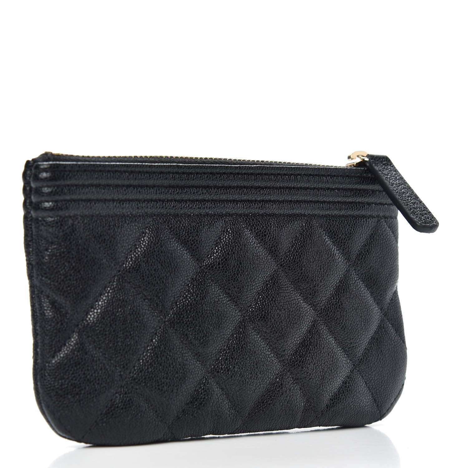 Chanel Caviar Quilted Zipped Boy Pouch Black 3 of 7
