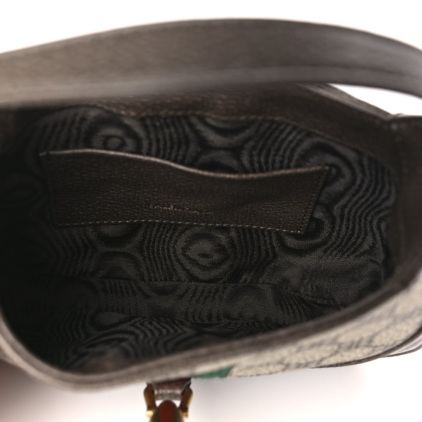 X BALENCIAGA BB Supreme Monogram Calfskin Web Mini Jackie 1961 Hobo Beige Ebony