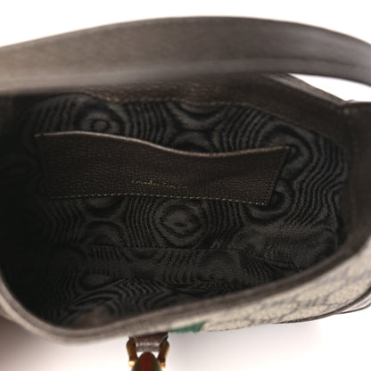 Gucci X BALENCIAGA BB Supreme Monogram Calfskin Web Mini Jackie 1961 Hobo Beige Ebony 5 of 8