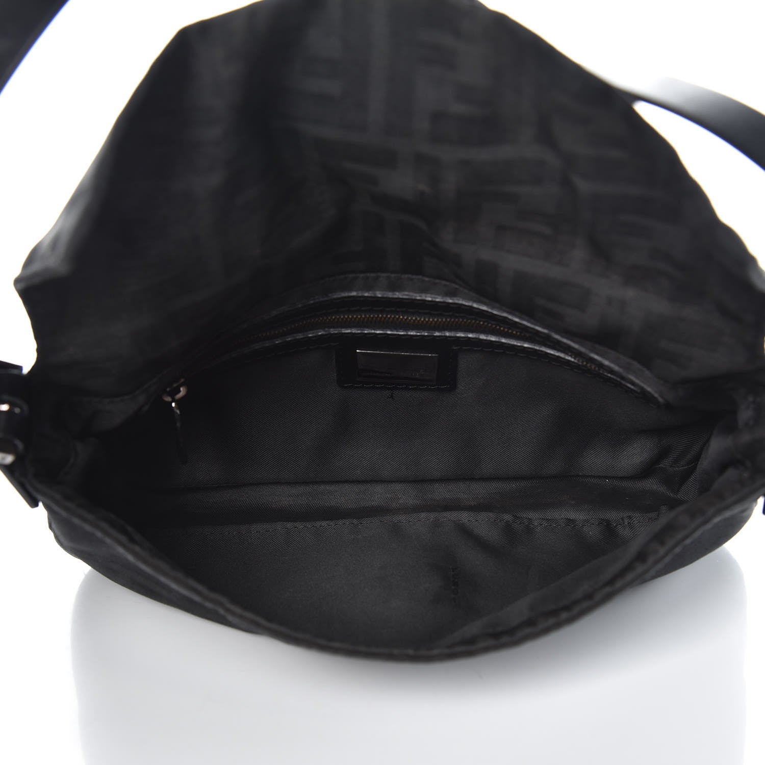 Fendi Nylon Zucca Baguette Black 5 of 14
