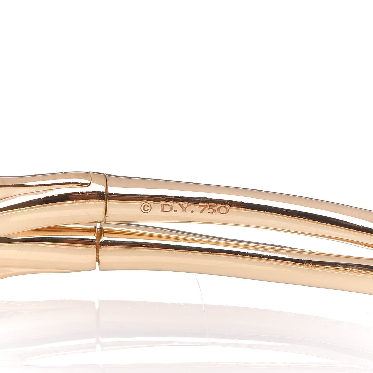 18K Yellow Gold Continuance Center Twist Bracelet
