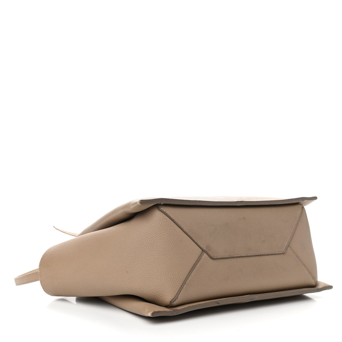 Baby Grained Calfskin Small Tri-Fold Bag Light Taupe