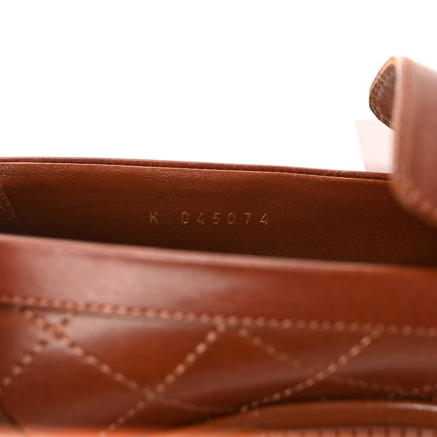 Calfskin Quilted CC Mocassin Loafers 41 Light Brown
