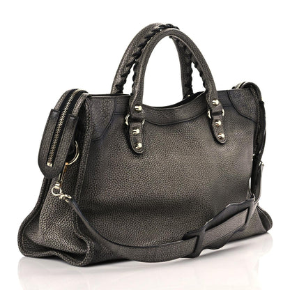 Balenciaga Grained Calfskin Classic Gold Hardware City Ombre Grey Gradient 3 of 12
