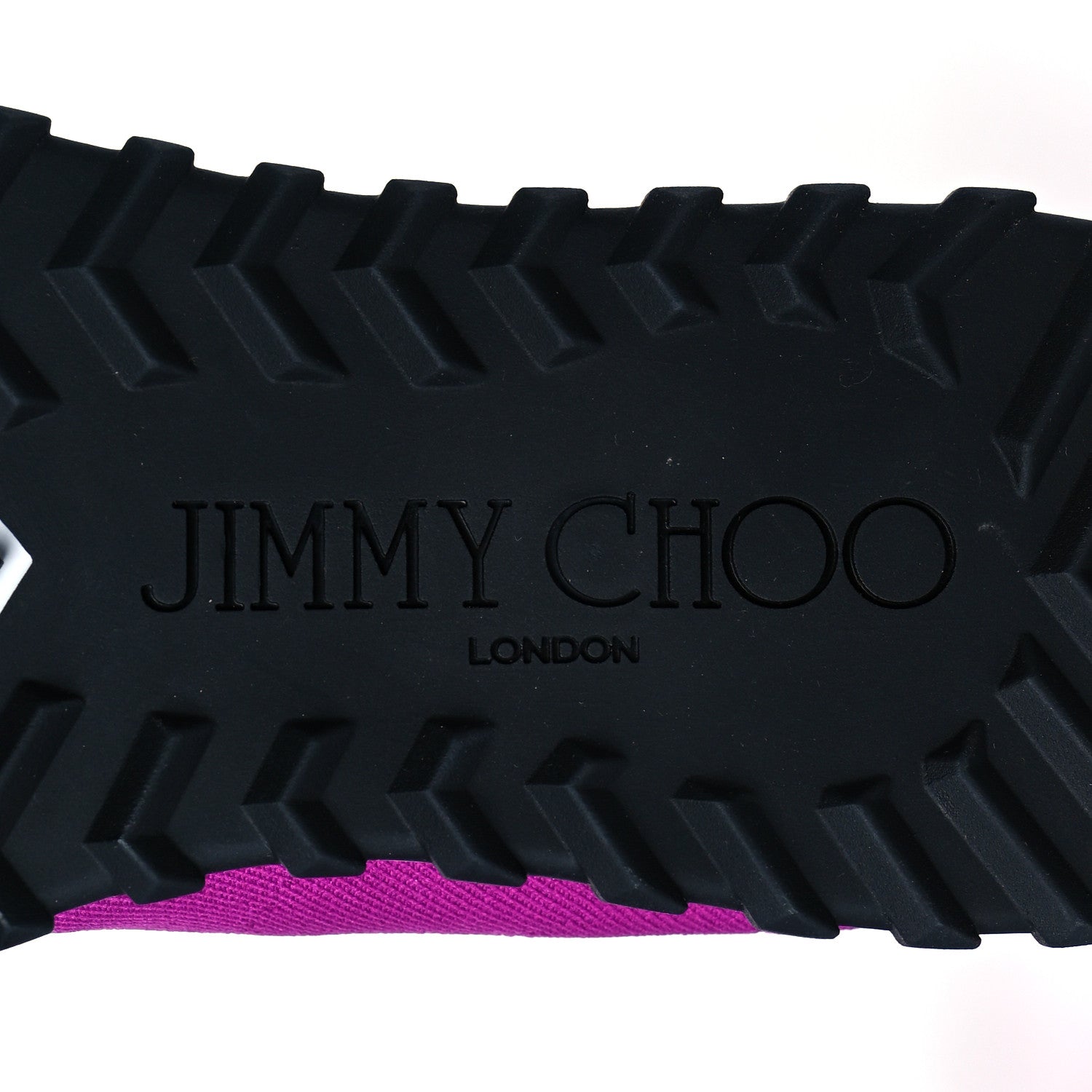 Jimmy Choo Stretch Fabric Crystal Ankle Sock Sneakers 40 Fuchsia 7 of 9