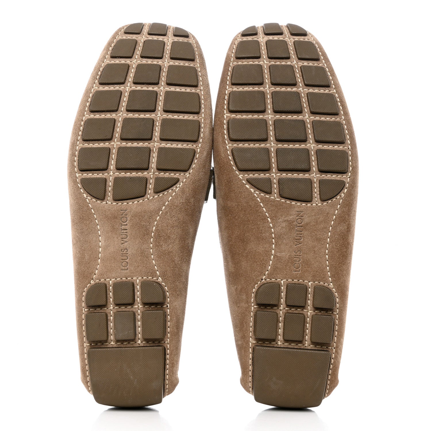Louis Vuitton Mens Suede Monte Carlo Loafers 8 Brown 5 of 9