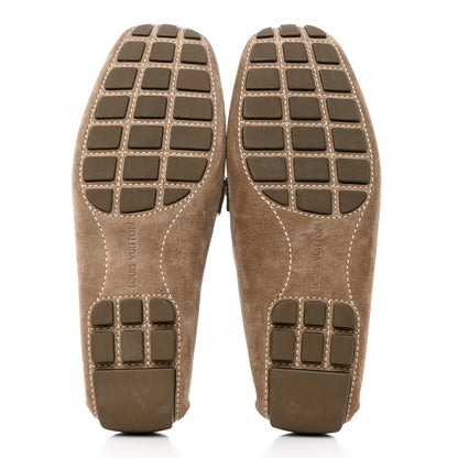 Louis Vuitton Mens Suede Monte Carlo Loafers 8 Brown 5 of 9