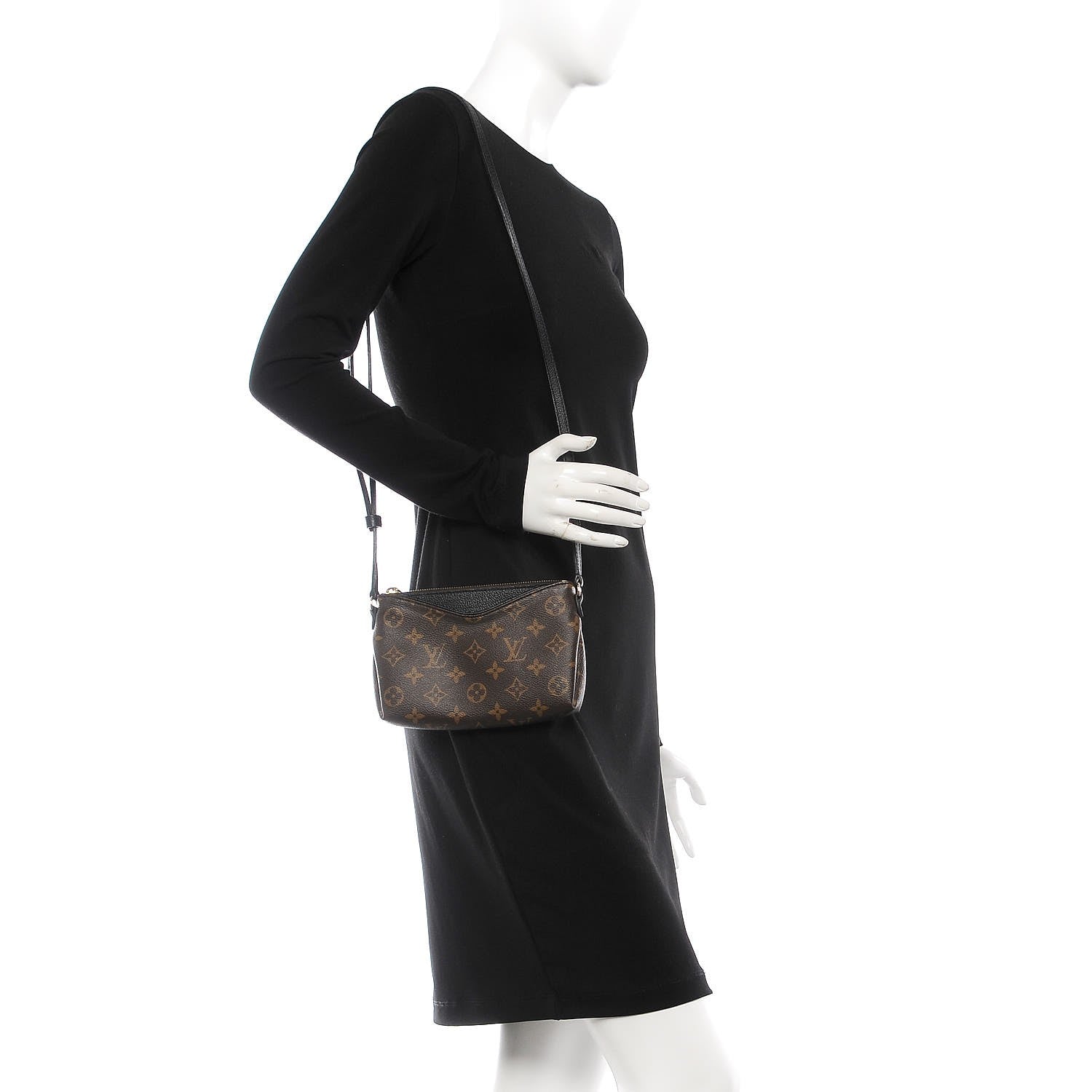 Louis Vuitton Monogram Pallas Crossbody Black 2 of 12
