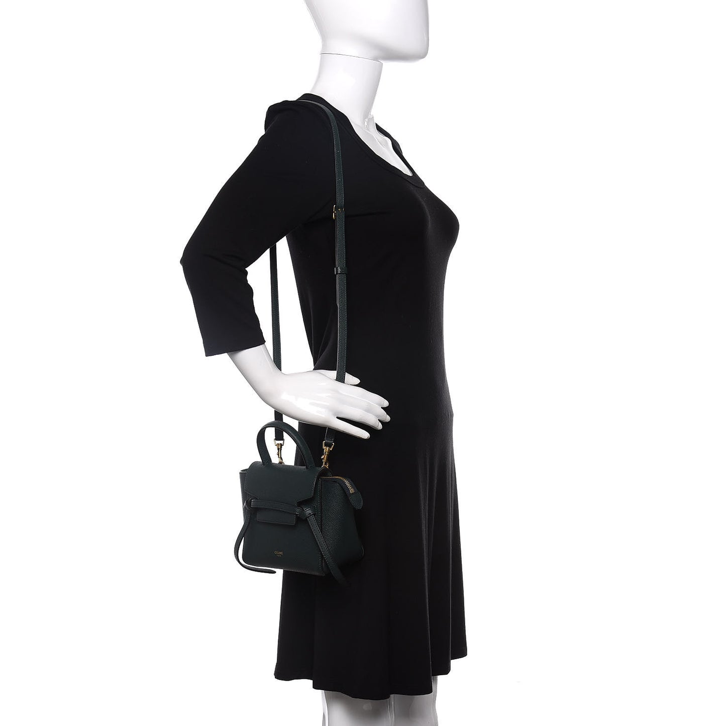 Grained Calfskin Pico Belt Bag Amazone