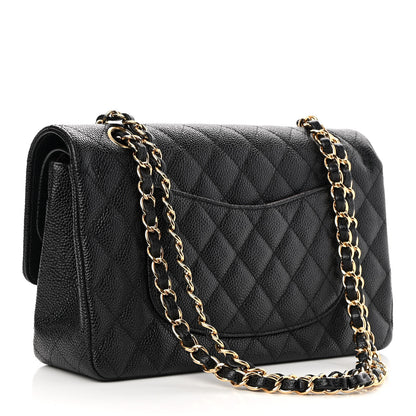 Chanel Caviar Quilted Medium Double Flap Black 3 of 11