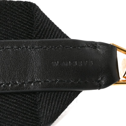 Celine Jacquard Wool Logo Short Strap Black Beige 4 of 4