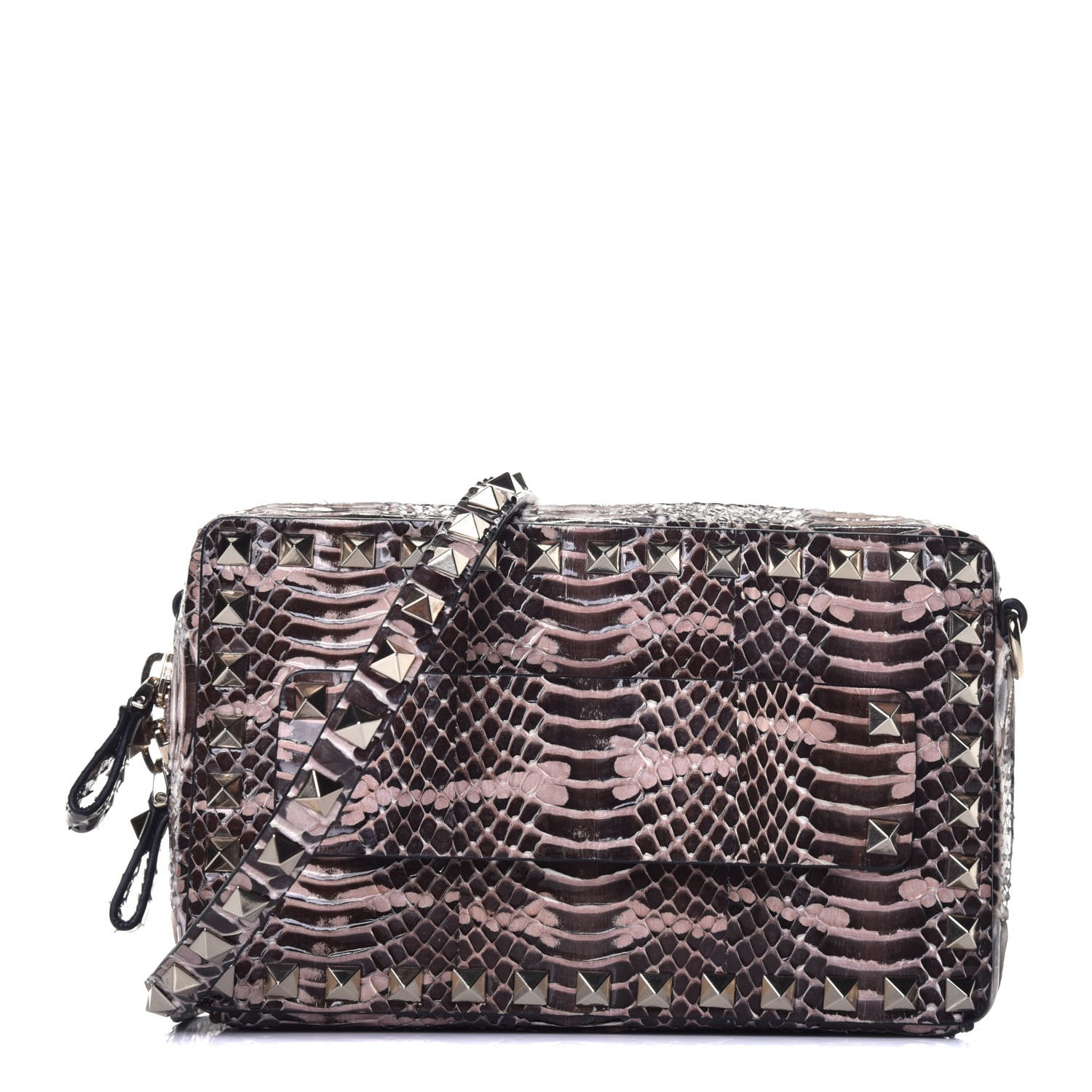 Valentino Garavani Elpahe Rockstud Side Slip Camera Crossbody Bag Poudre 1 of 8