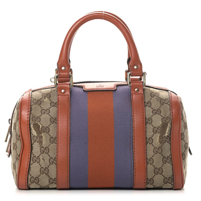 Gucci Monogram Vintage Web Small Boston 1 of 14