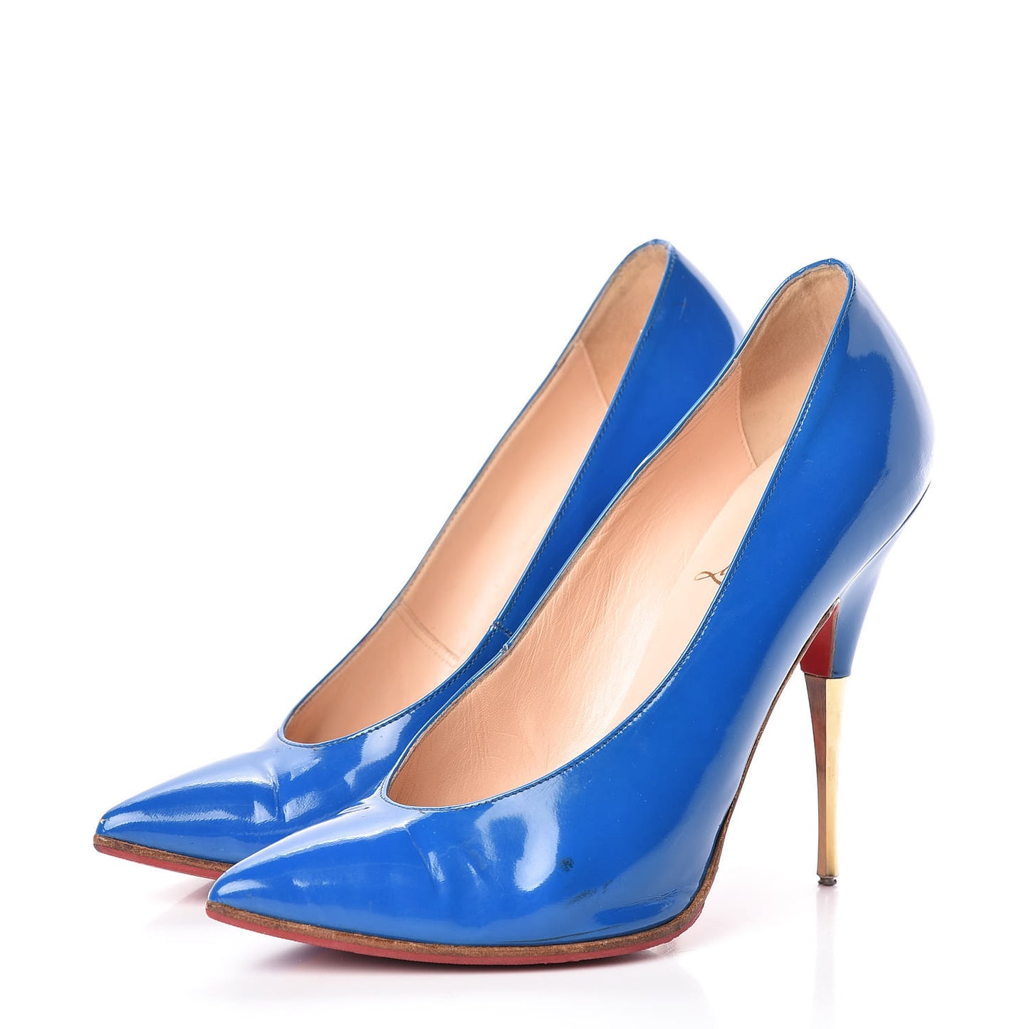 Patent Lola Pumps 37 Blue