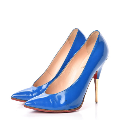 Christian Louboutin Patent Lola Pumps 37 Blue 3 of 24
