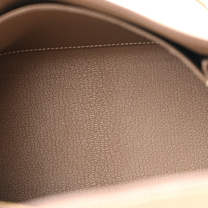 Hermes Togo Kelly Retourne 25 Etoupe 5 of 13