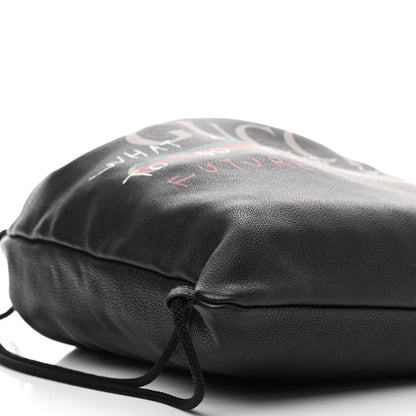 Gucci Calfskin Coco Capitan Logo Drawstring Backpack Black 10 of 11