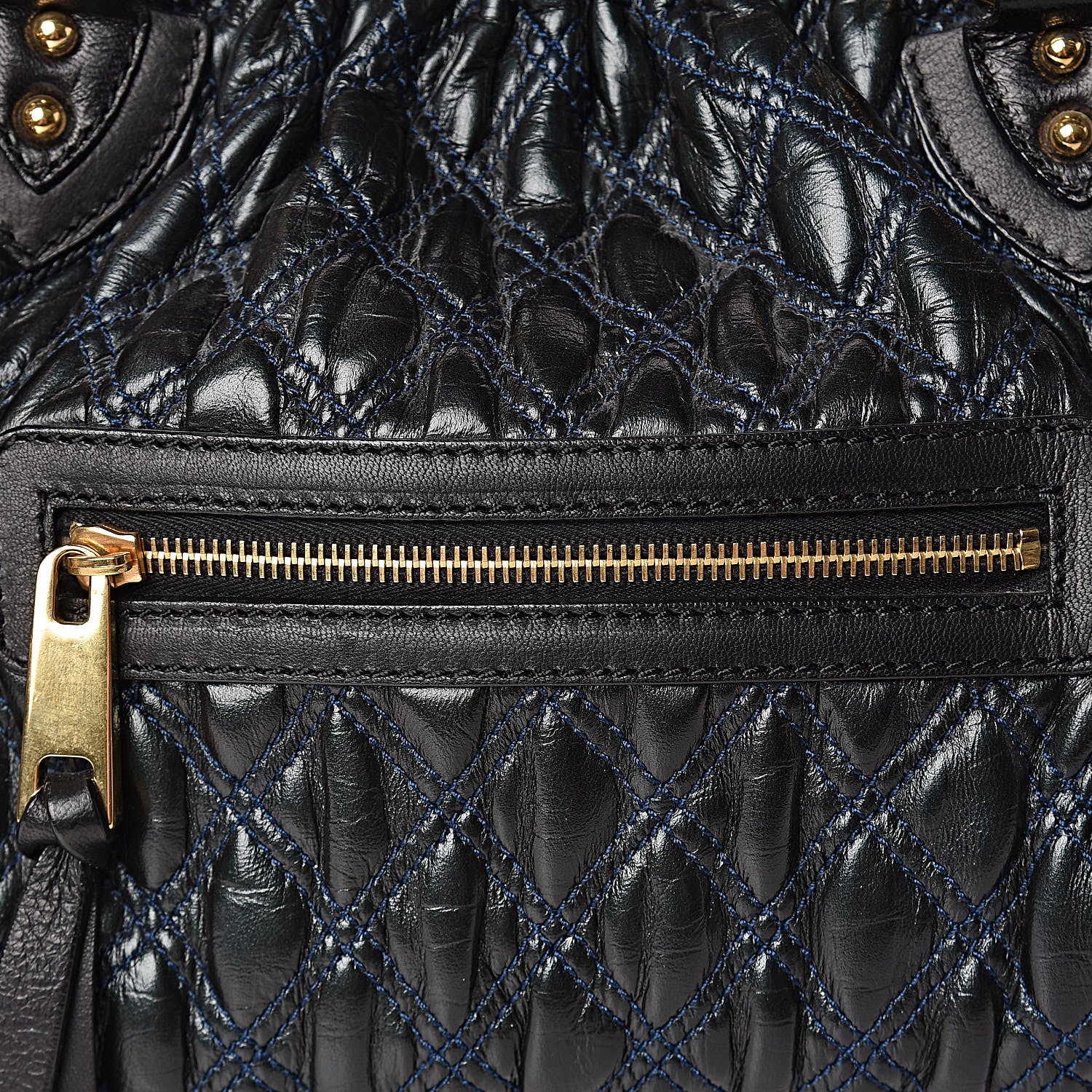 Marc Jacobs Calfskin Quilted Stam Green 8 of 11