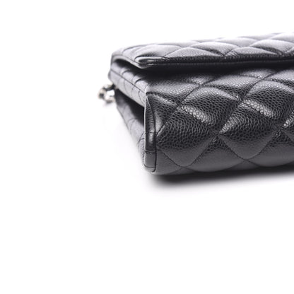 Chanel Caviar Quilted Clutch With Chain Flap Black 7 of 10
