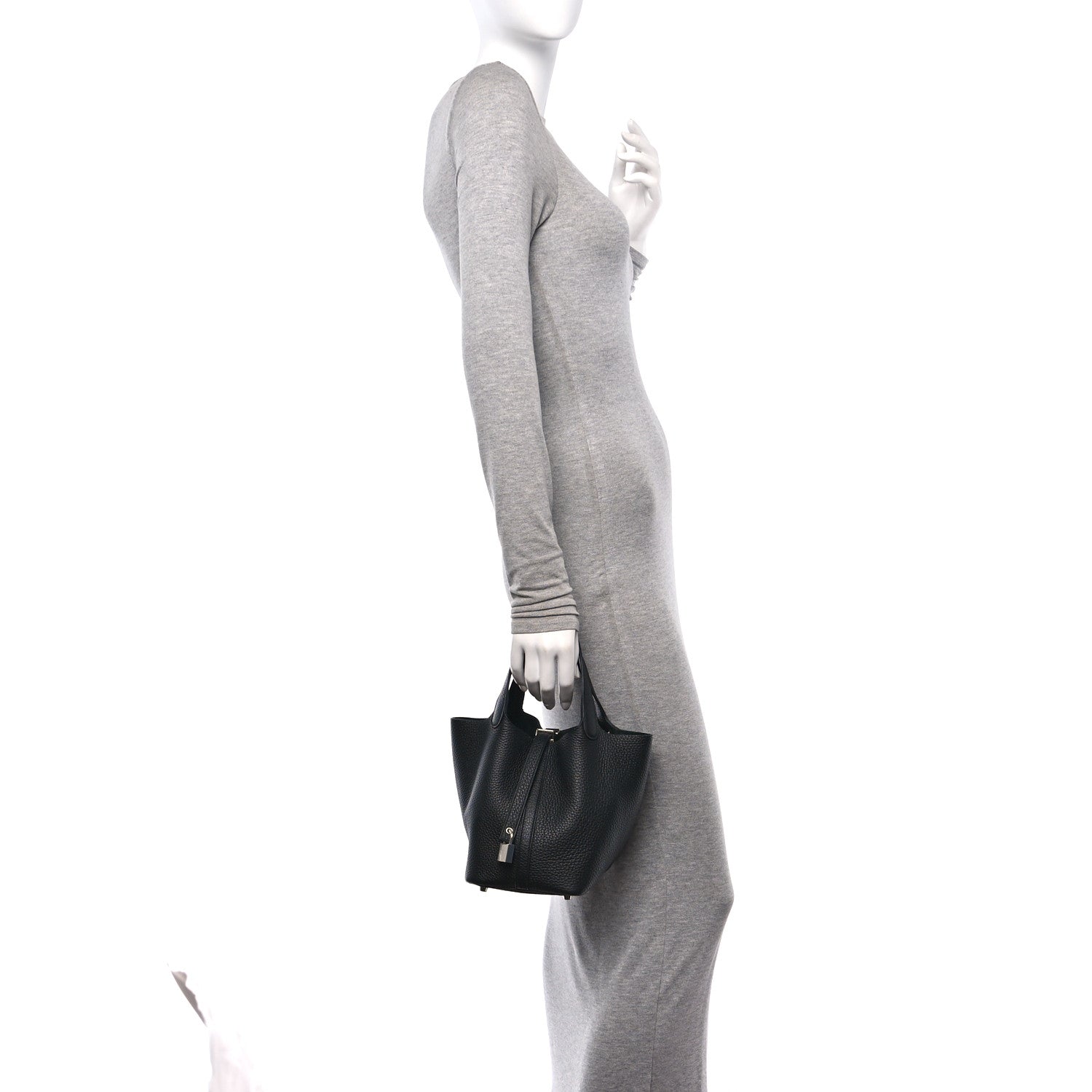 Hermes Taurillon Clemence Picotin Lock 18 PM Black 2 of 13