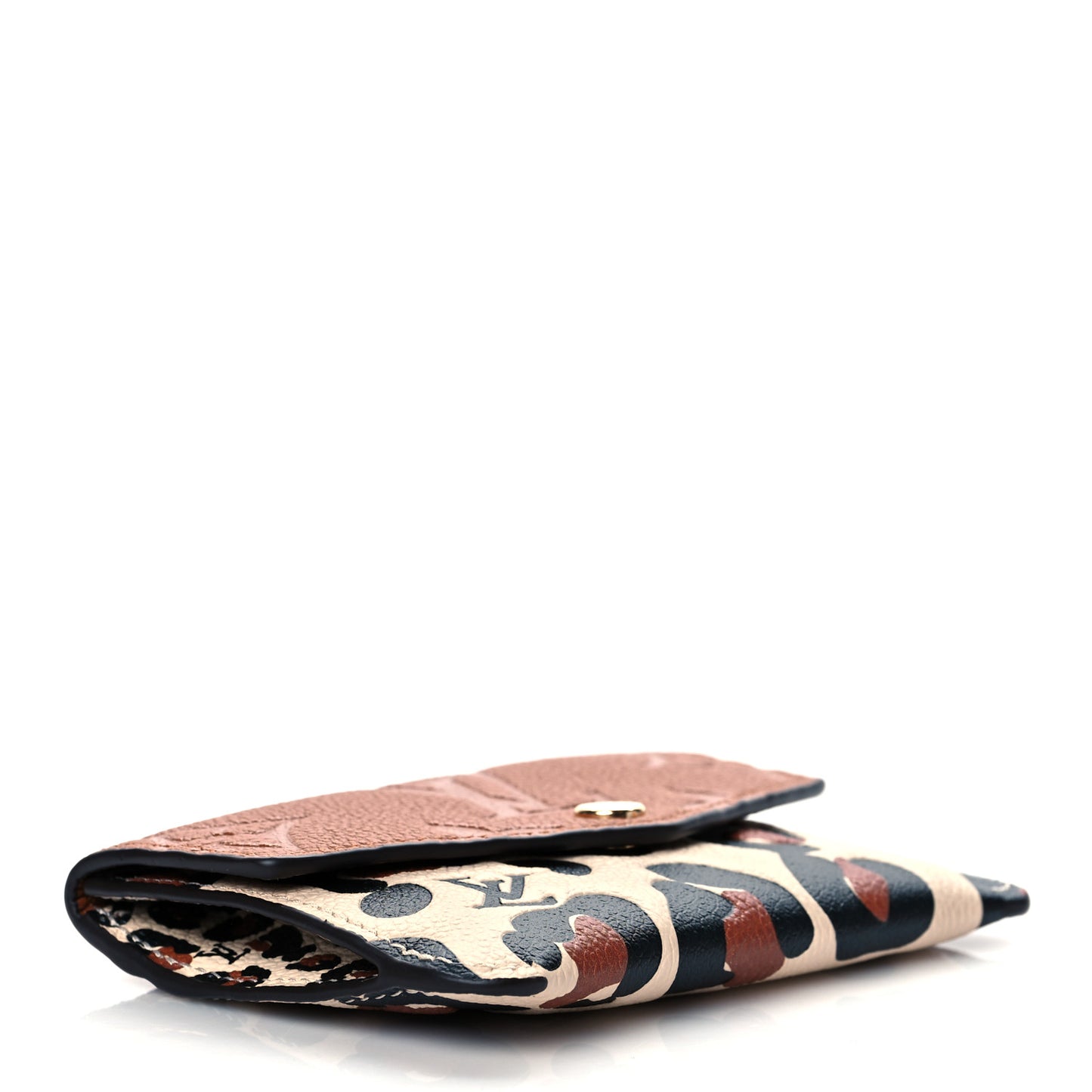 Empreinte Monogram Giant Wild At Heart Key Pouch Caramel