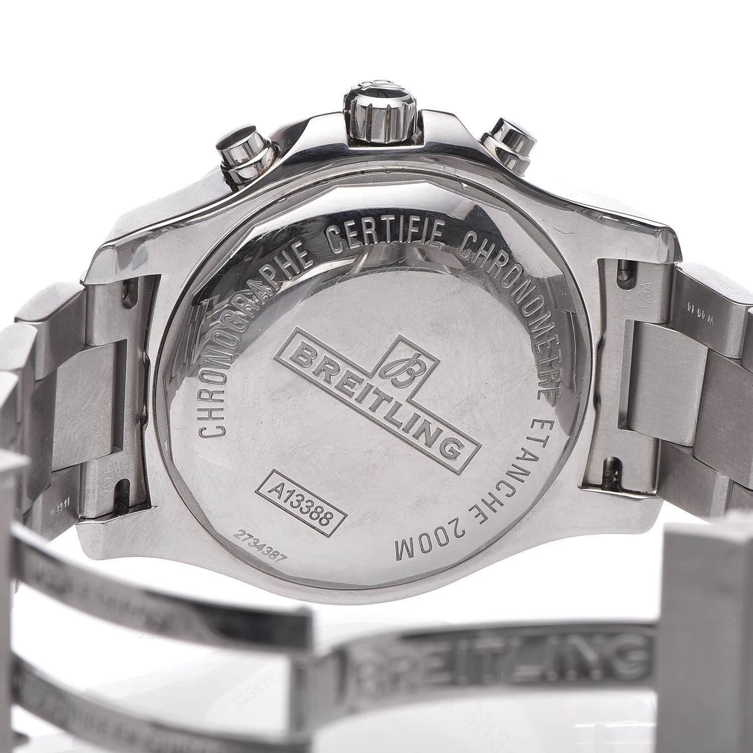 Breitling Stainless Steel 44mm Colt Chronograph Automatic Watch Black A13388 5 of 7