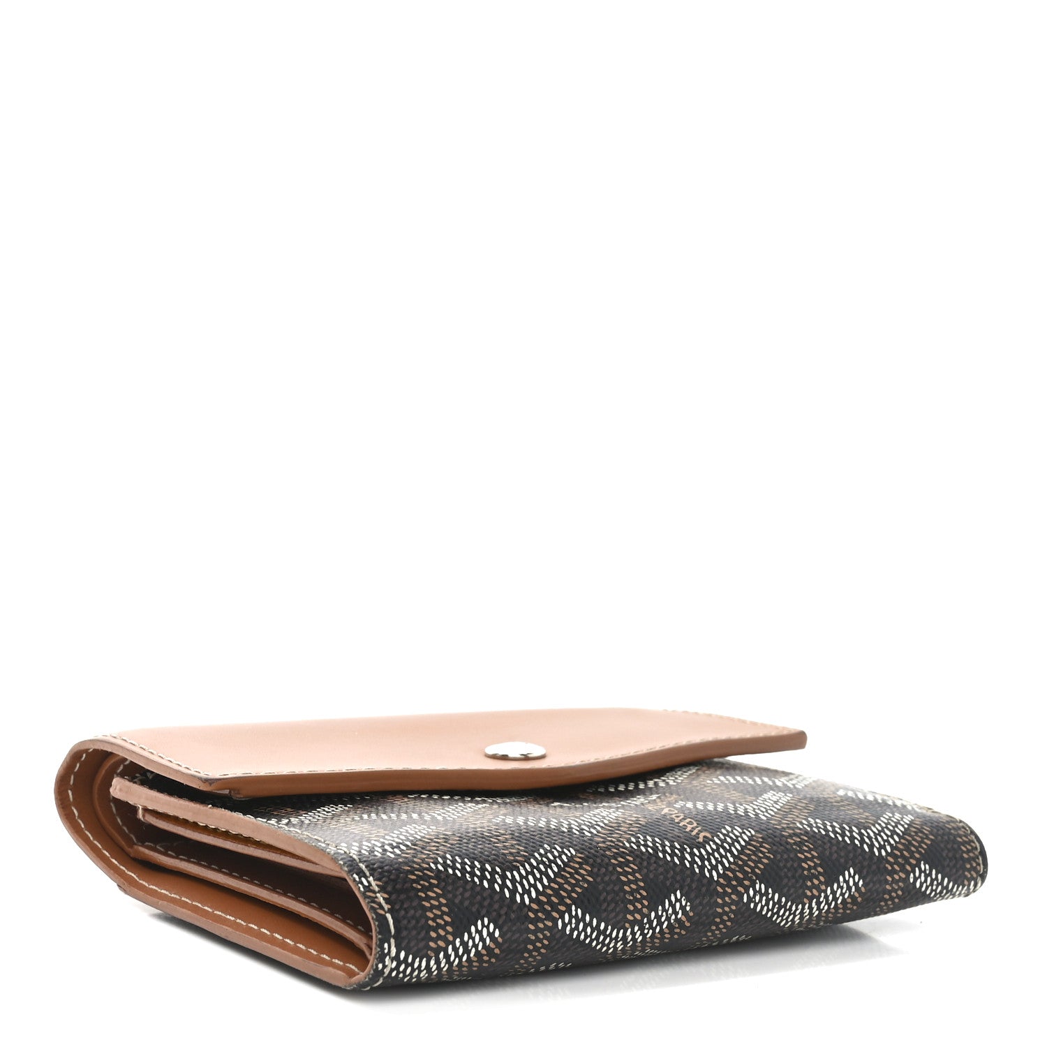 Goyard Goyardine Saint-Gabriel Compact Wallet Black Gold 4 of 7