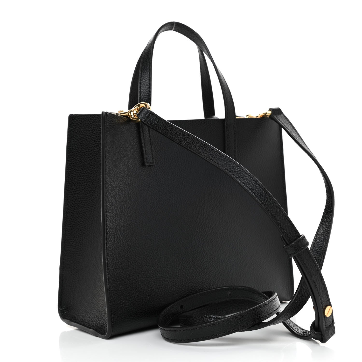 Marc Jacobs Calfskin Mini Grid Tote Bag Black 3 of 8
