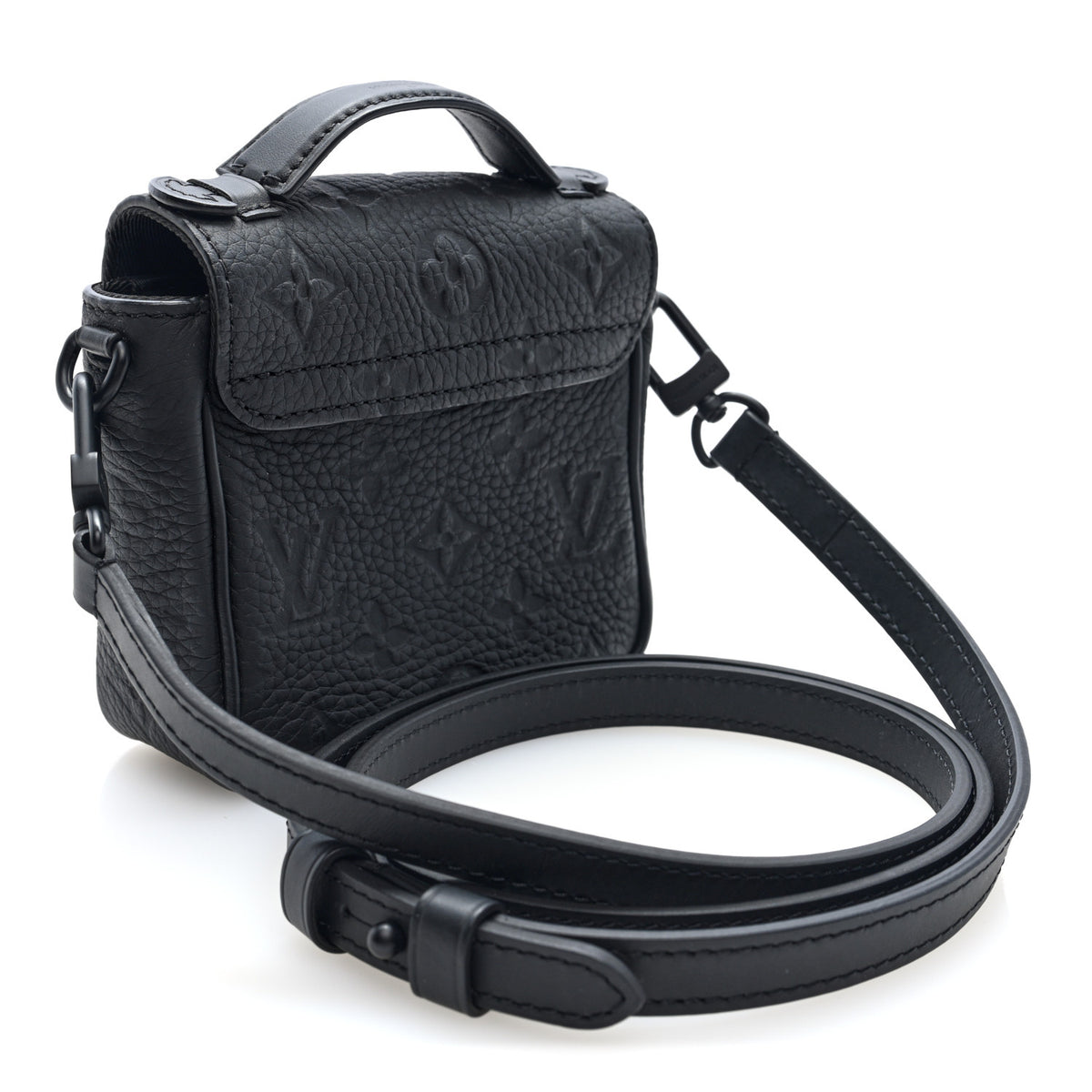 Taurillon Monogram Pico S Lock Ultra Black
