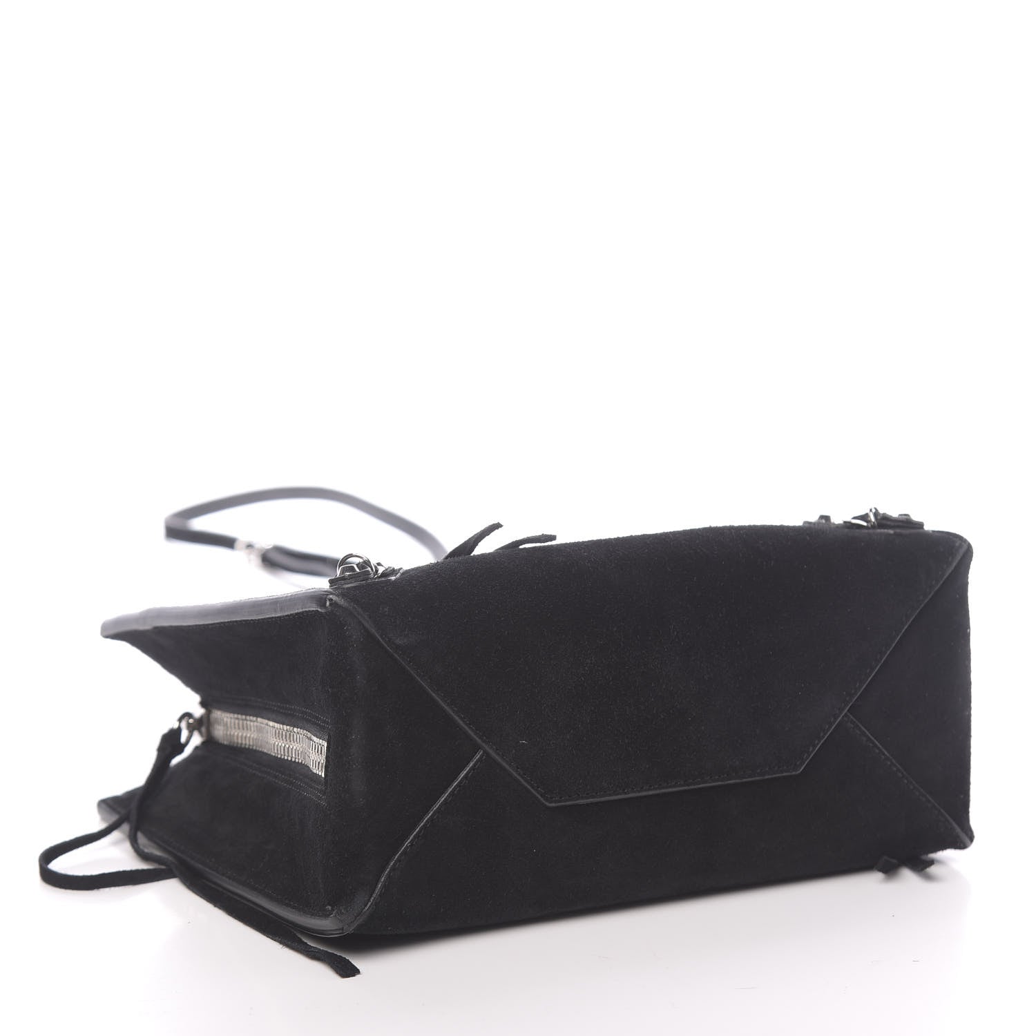 Balenciaga Baby Daim Suede Papier Mini A4 Zip Around Tote Black 4 of 12