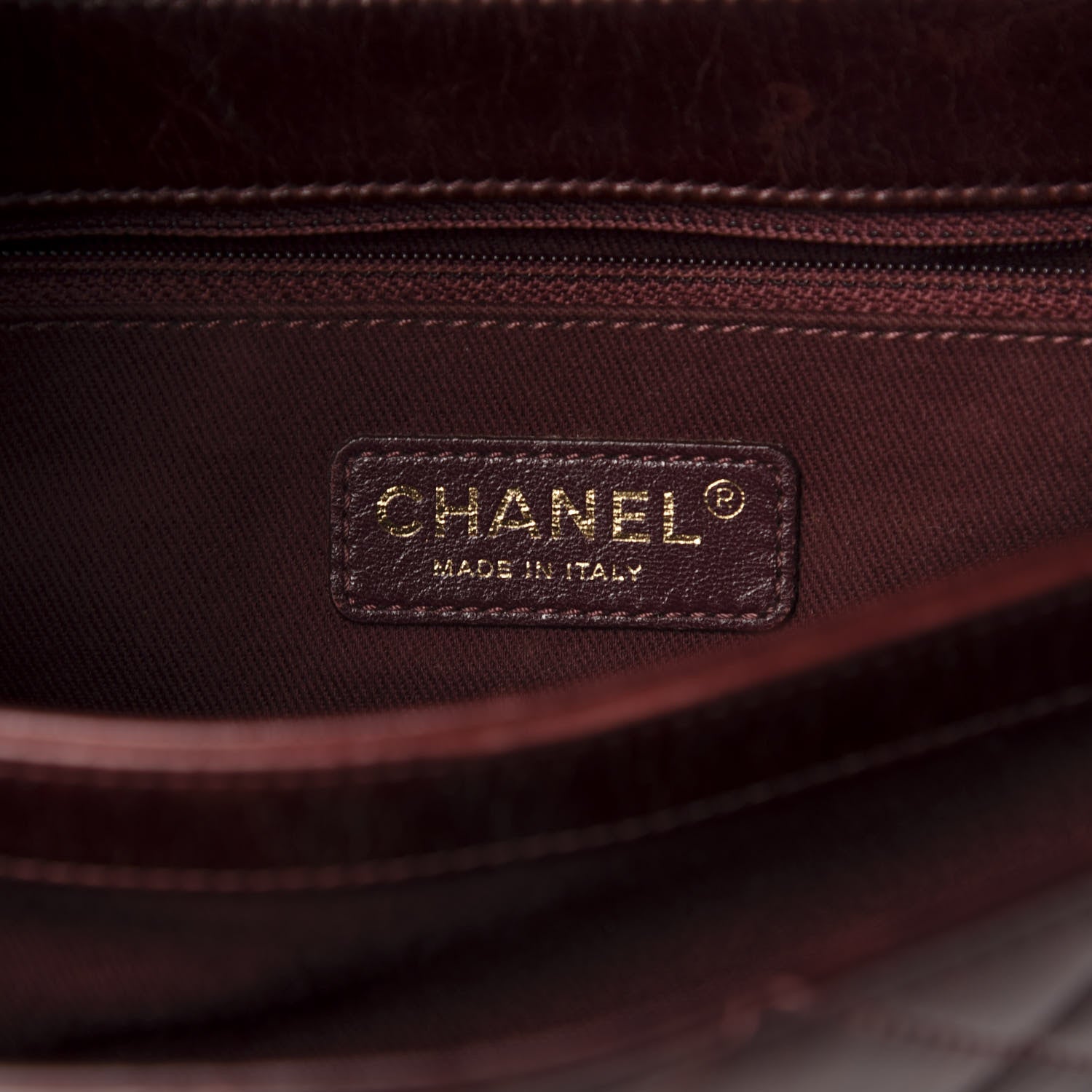Chanel Calfskin Quilted Large Perfect Edge Flap Burgundy 6 of 10