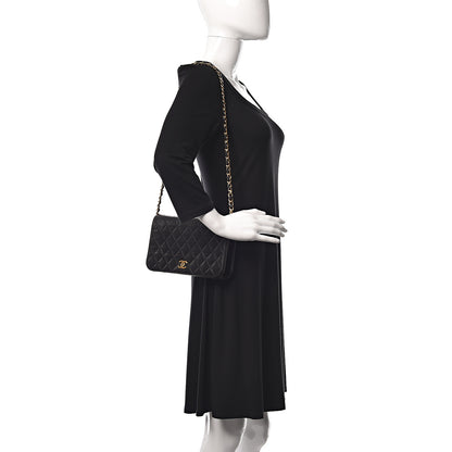 Chanel Lambskin Quilted Small Single Flap Black 2 of 20