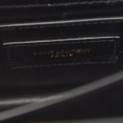 Saint Laurent Velvet Small Monogram Sunset Black 6 of 10