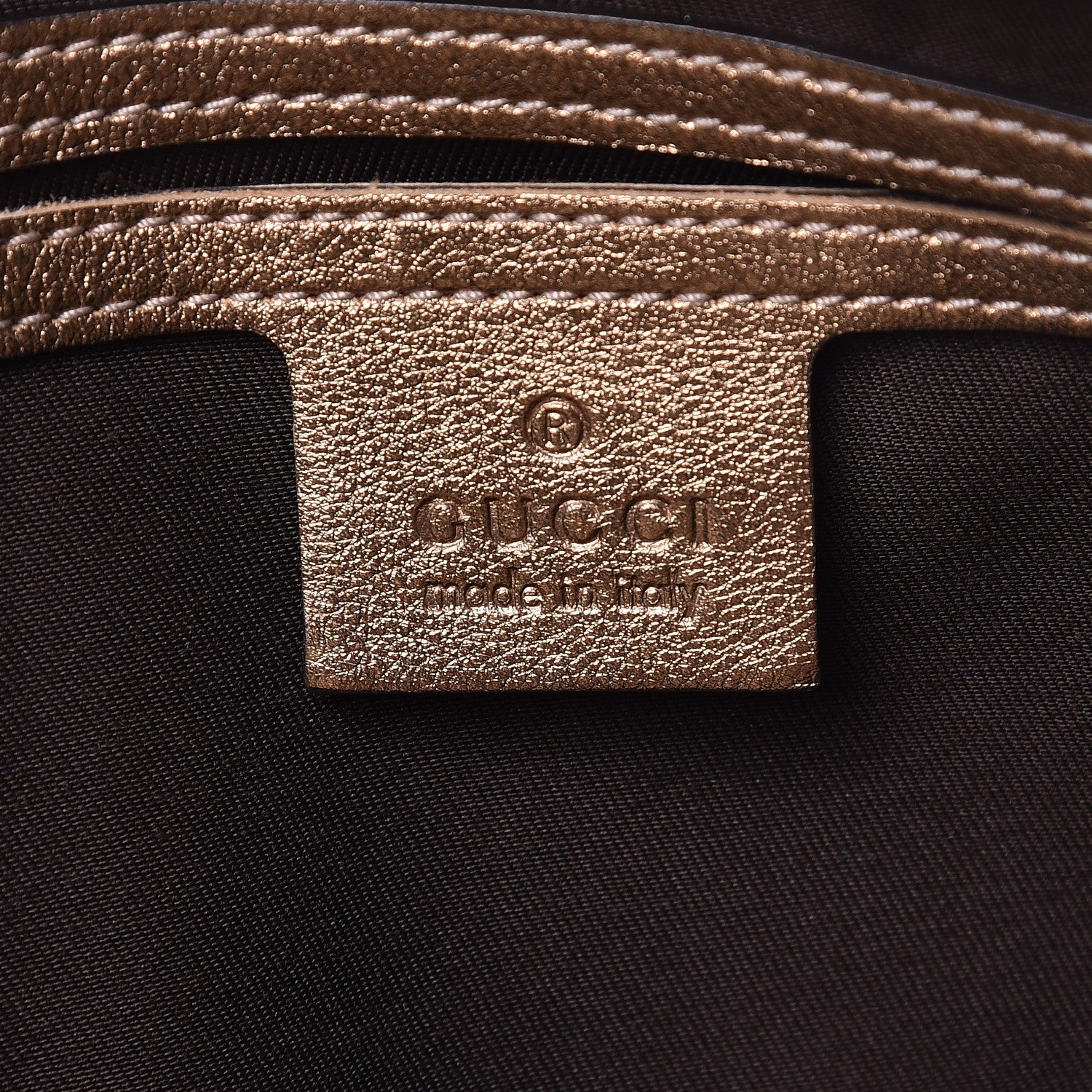 Gucci Crystal Monogram Medium Joy Boston Bronze 6 of 7