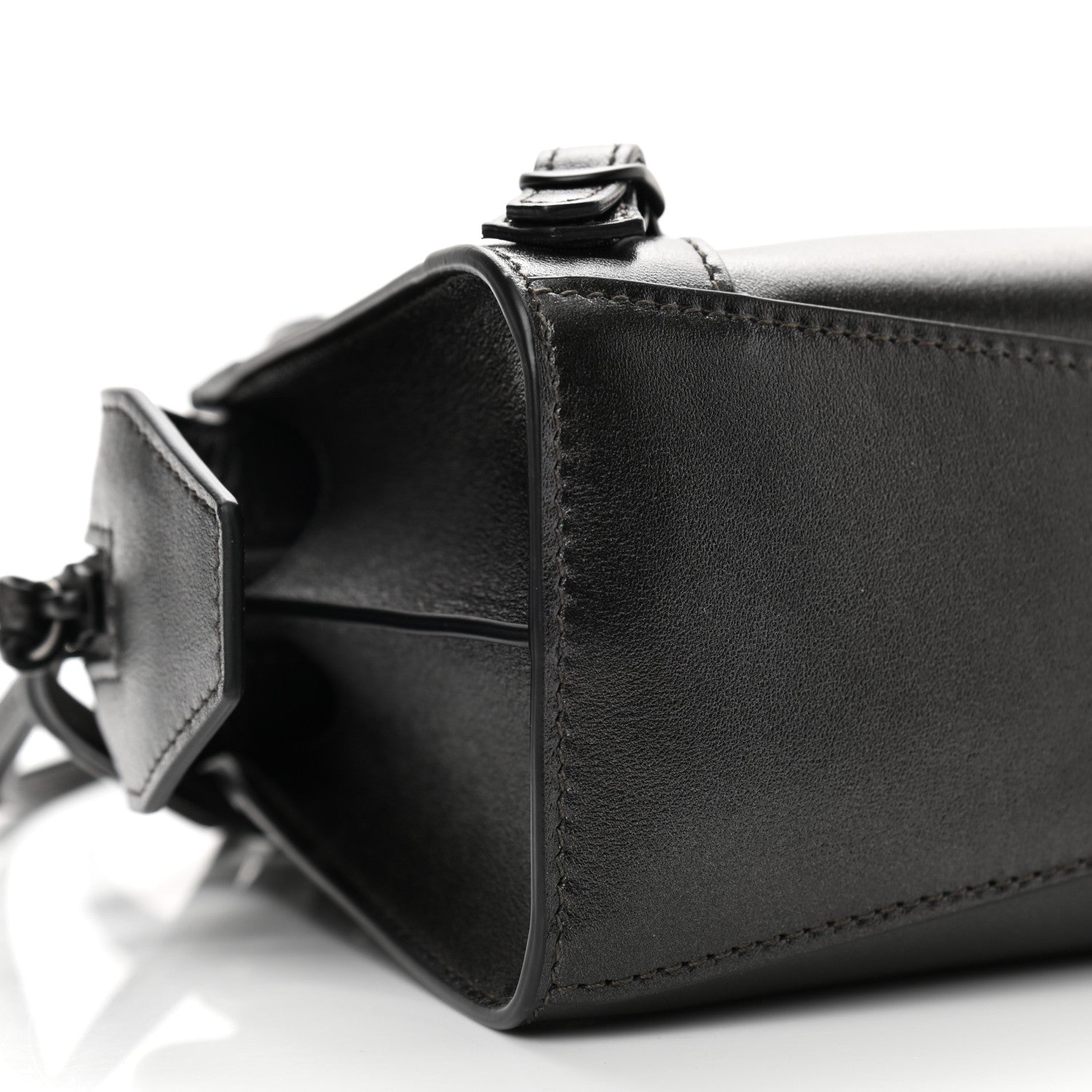 Balenciaga Smooth Calfskin Neo Classic Black Hardware Mini City Gunmetal 9 of 11