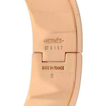 Hermes Enamel Wide Clic Clac H Bracelet GM White 4 of 5