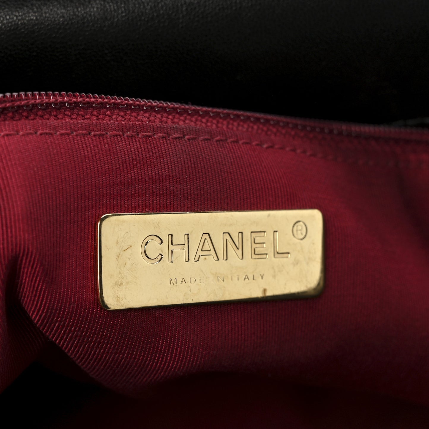 Lambskin Quilted Large Chanel 19 Flap Black