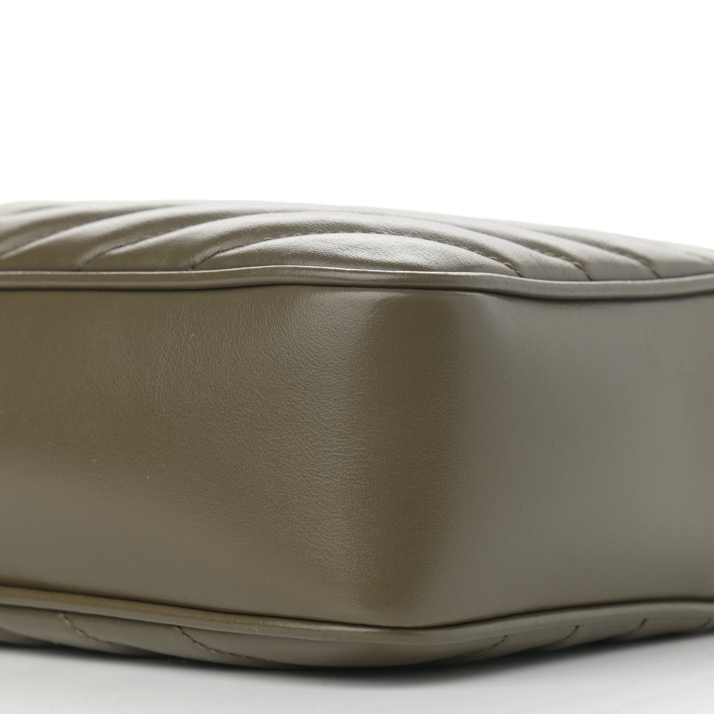 Calfskin Matelasse Monogram Lou Camera Bag Military Olive