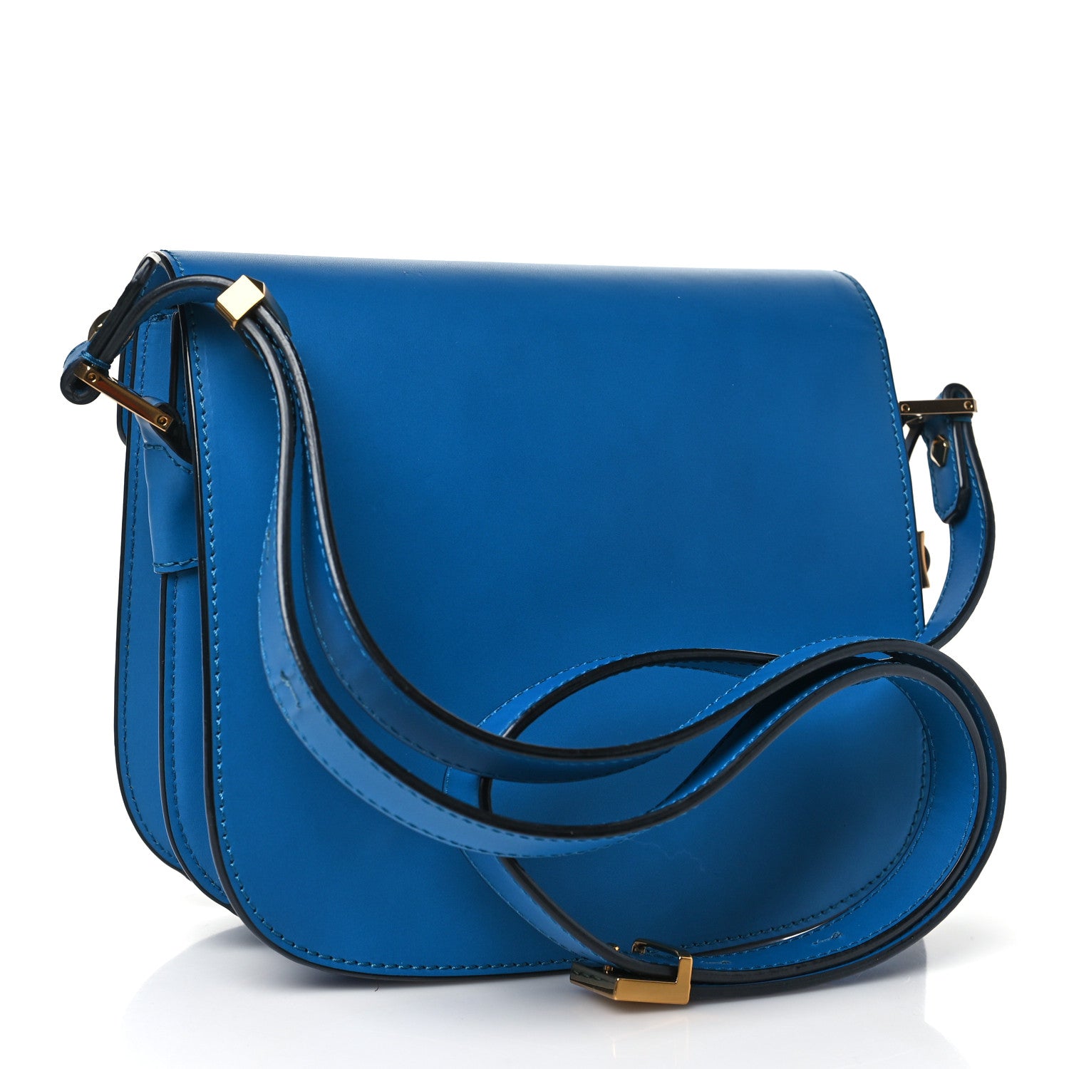 MCM Calfskin Patricia Park Avenue Crossbody Bag Blue 3 of 9