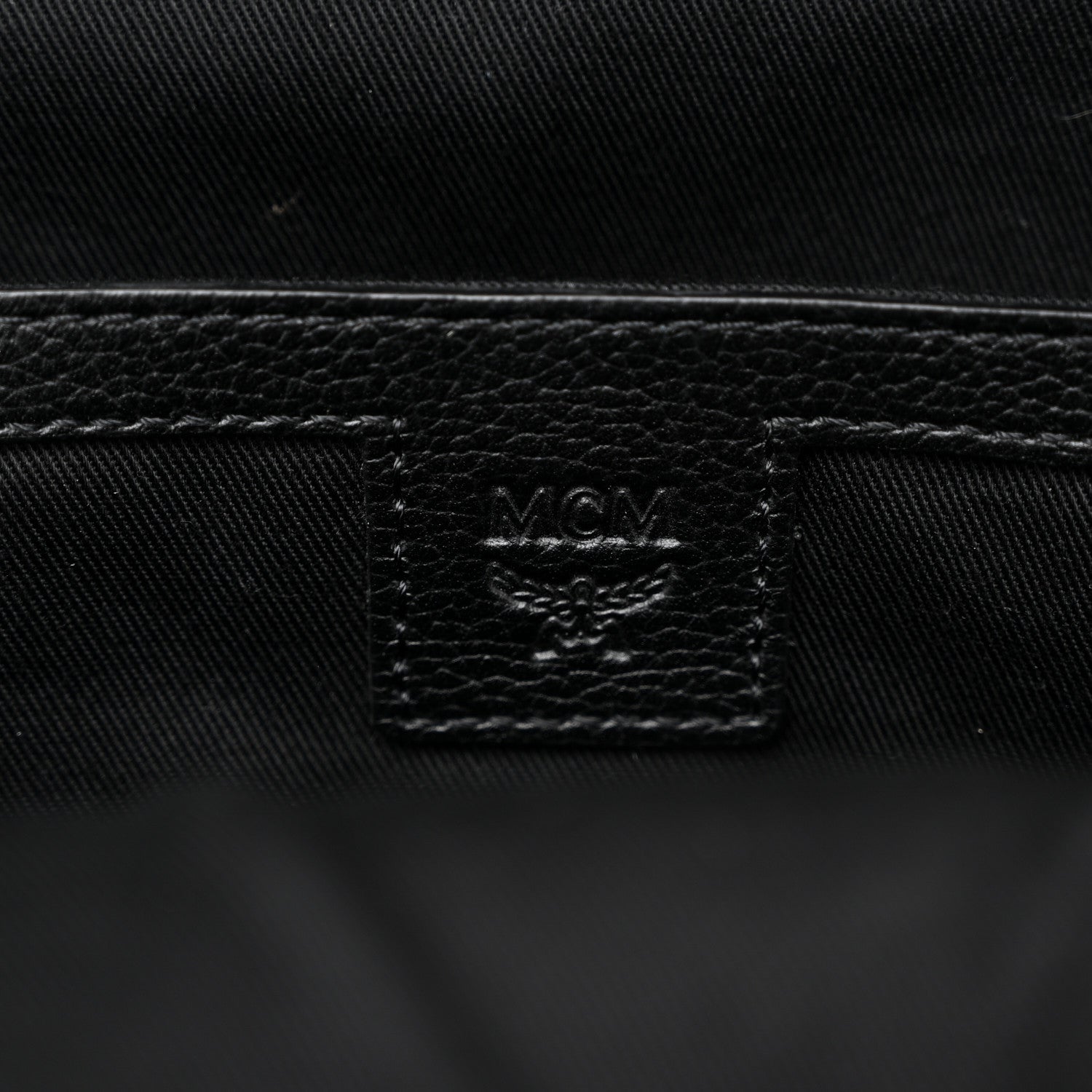 MCM Visetos Calfskin Medium Geonautic Backpack Black Phantom Grey 6 of 10