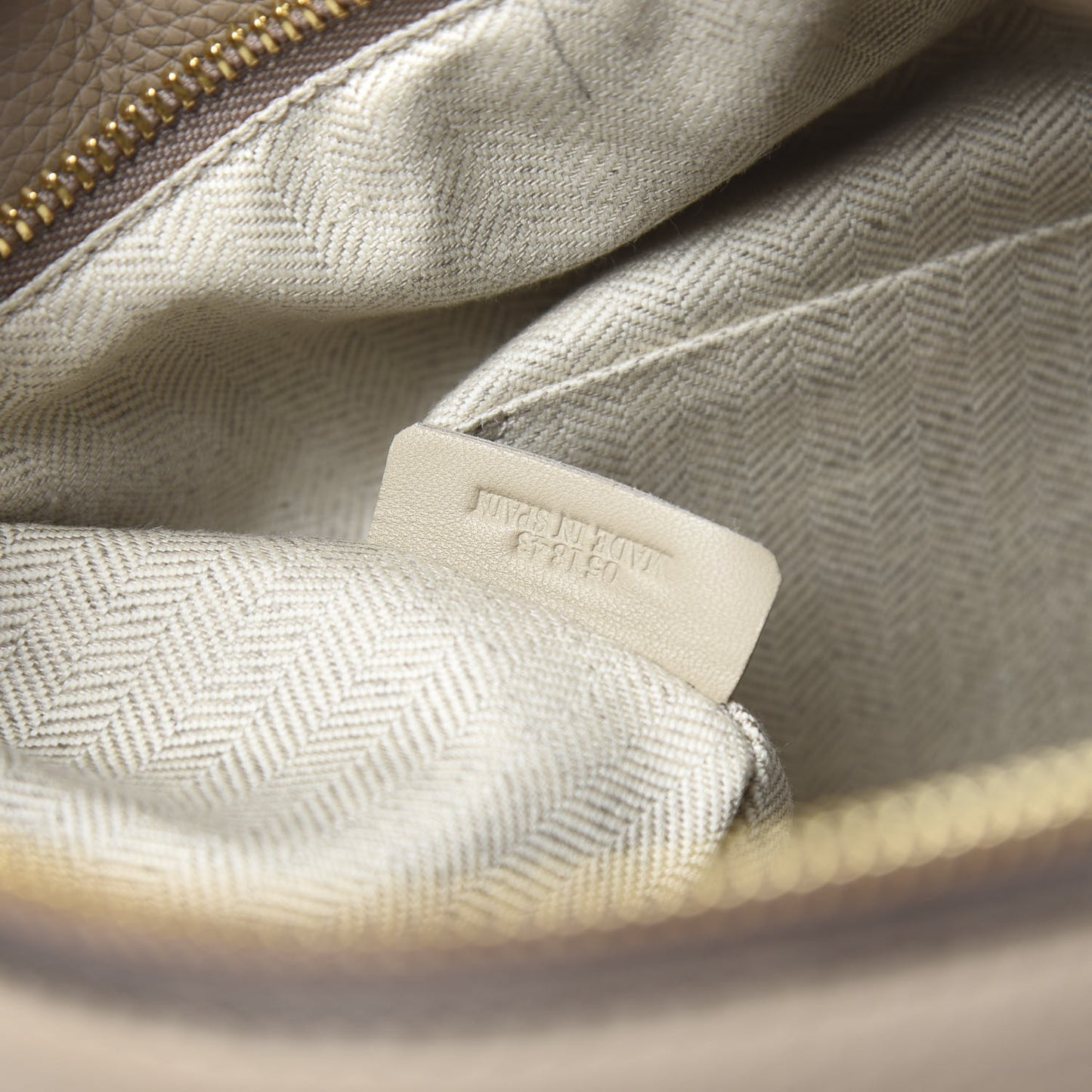 Calfskin Medium Puzzle Bag Sand Mink