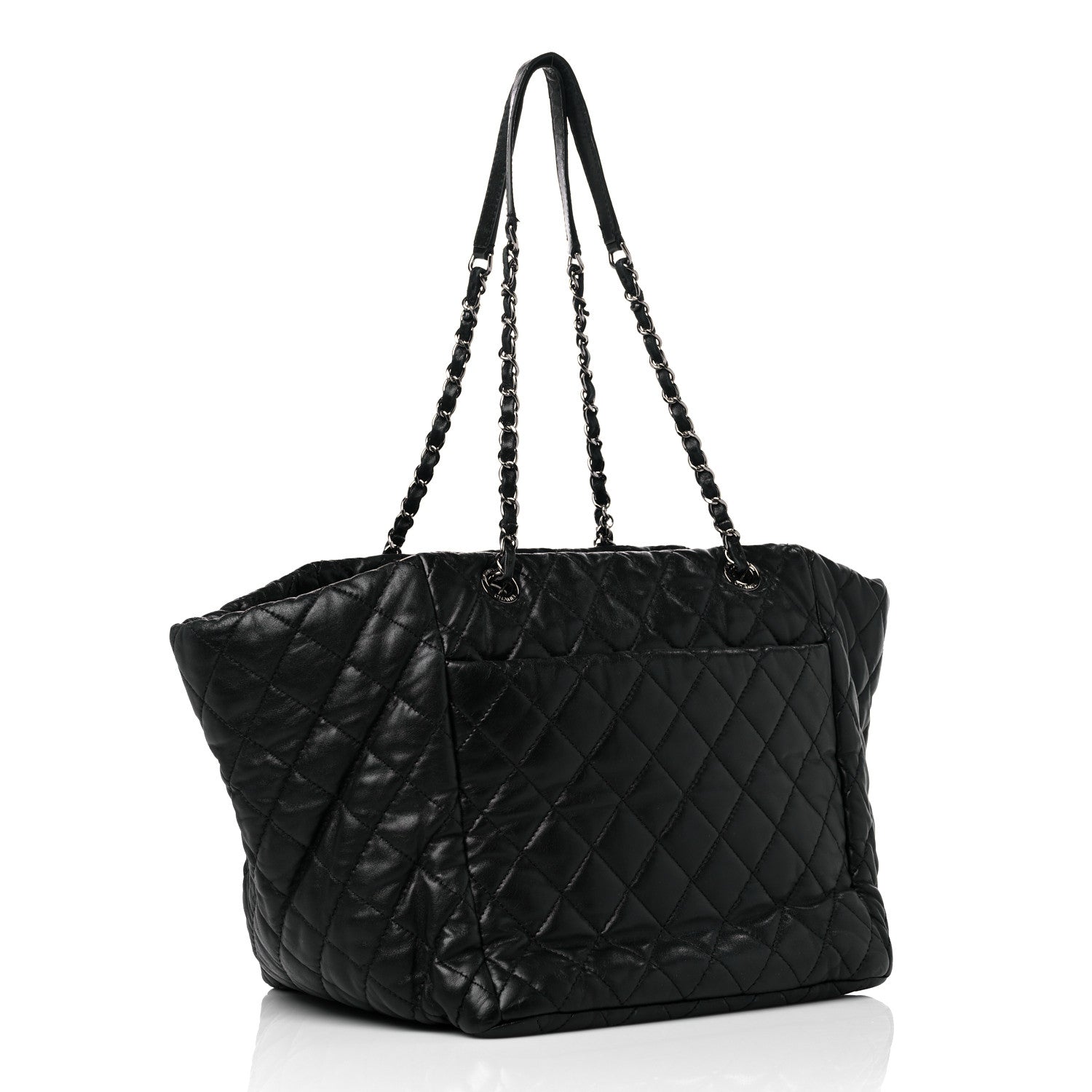Chanel Lambskin Quilted Week End on Mars Tote Black 4 of 20