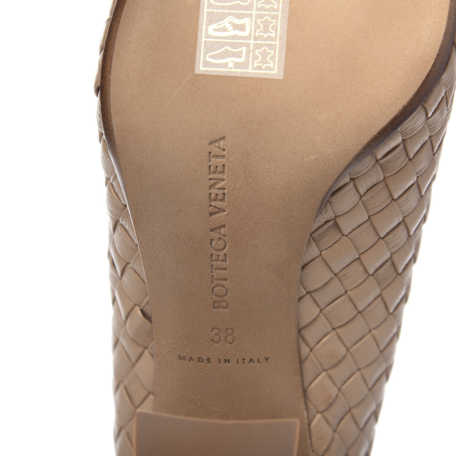 Bottega Veneta Nappa Intrecciato Almond Pumps 38 Cipria 6 of 8
