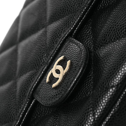 Chanel Caviar Quilted Flap Phone Holder With Chain Black 13 of 14