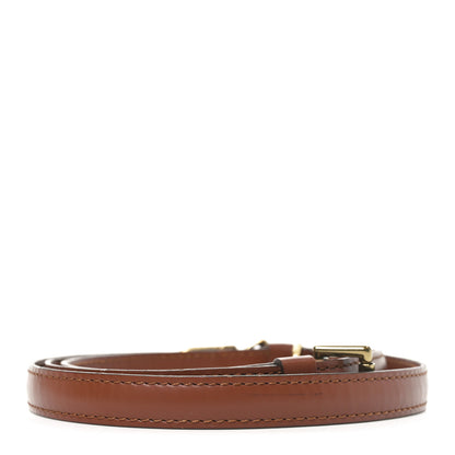 Louis Vuitton Calfskin 16mm Adjustable Shoulder Strap Brown 2 of 3