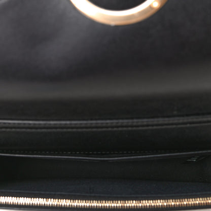Fendi Vitello Liberty Lucido F is Fendi Medium Envelope Wallet on Chain Black 4 of 4