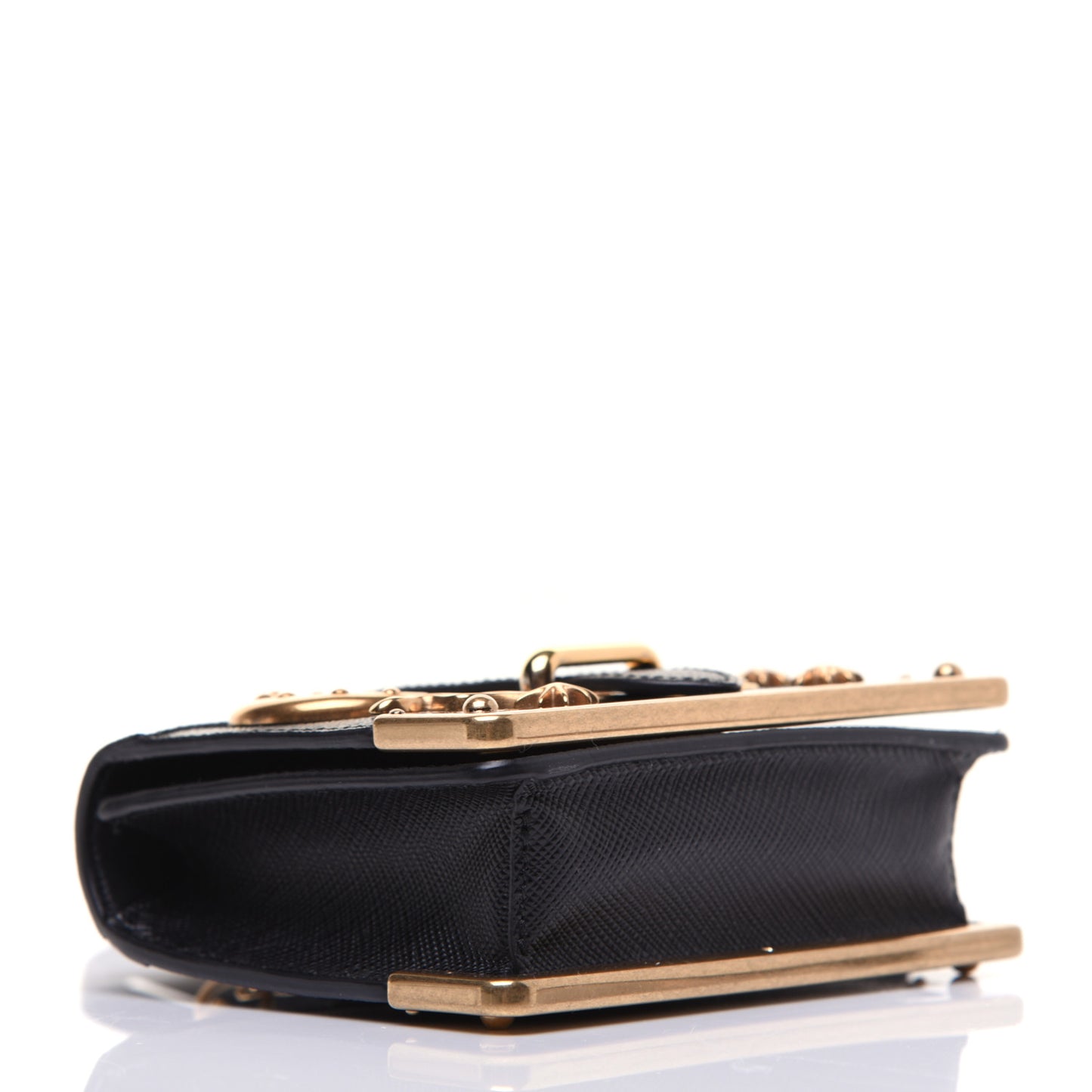 Saffiano Astrology Mini Cahier Bag Black