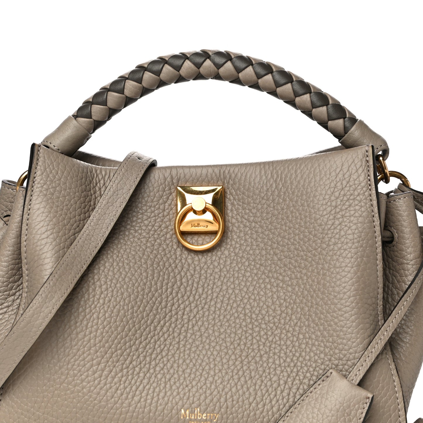 Heavy Grain Small Iris Tote Solid Grey