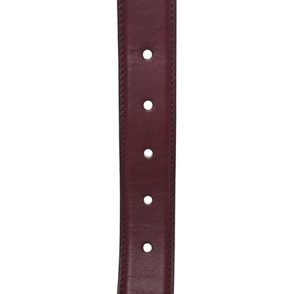 Gucci Selleria Calfskin Belt 95 38 Strong Red 3 of 9